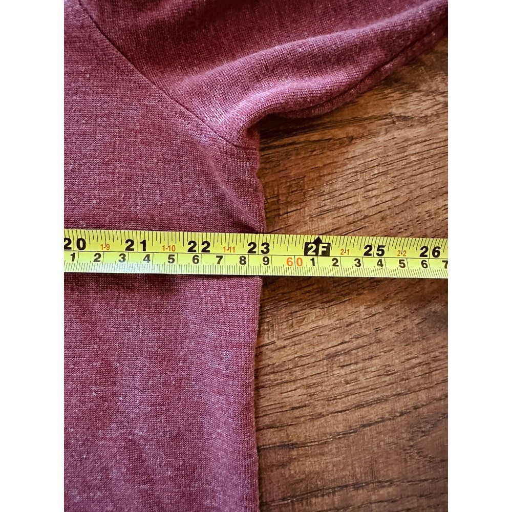UNTUCKIT Sweater Mens Maroon Matthieu Pullover Henley Fleece Large - Picture 6 of 11